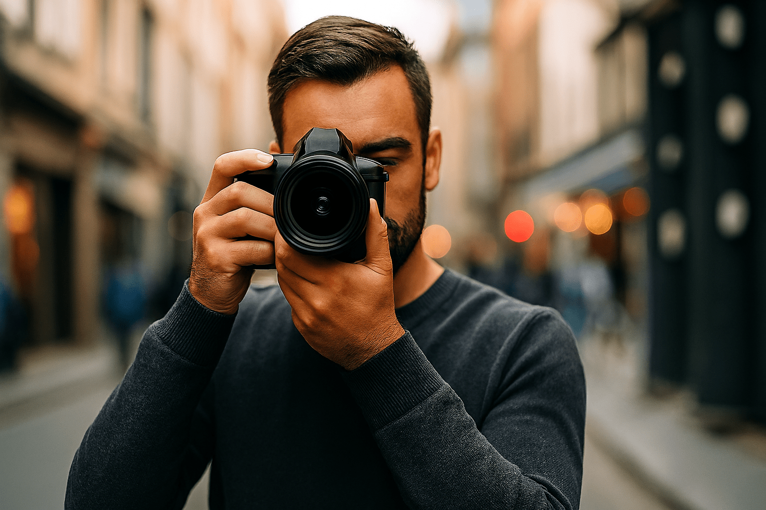 Using the viewfinder vs. live view photographic example